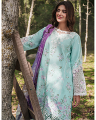 3-PC Unstitched Embroidered Lawn Silent Pine Tale By Afsanah | AL-105