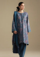 3-PC Unstitched Embroidered Plain Khaddar Coco By Zara Shahjahan | MIST-2B