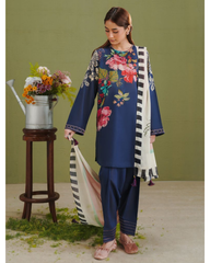 3-PC Unstitched Digital Prints Coco By Zara Shahjahan | Vera-3B
