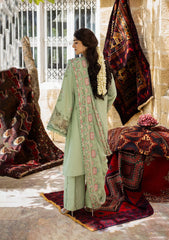 3-PC Unstitched Embroidered Karandi By Kahf Premium | KKH-09 CELESTIAL