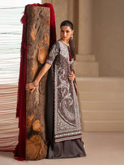 3-PC Unstitched Dyed Kotrai Embroidered Saqqara By Binilyas | 161 - A