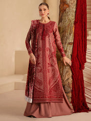 3-PC Unstitched Dyed Kotrai Embroidered Saqqara By Binilyas | 161 - B
