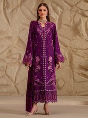 3-PC Unstitched Dyed Kotrai Embroidered Saqqara By Binilyas | 162 - B