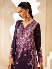 3-PC Unstitched Dyed Kotrai Embroidered Saqqara By Binilyas | 163 - B