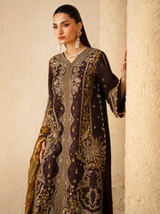 3-PC Unstitched Dyed Kotrai Embroidered Saqqara By Binilyas | 164 - A