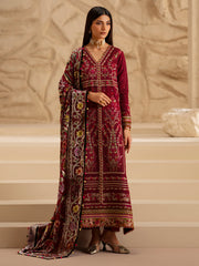 3-PC Unstitched Dyed Kotrai Embroidered Saqqara By Binilyas | 165 - A