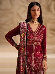 3-PC Unstitched Dyed Kotrai Embroidered Saqqara By Binilyas | 165 - A