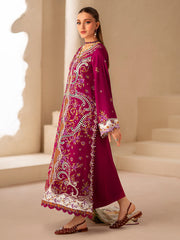 3-PC Unstitched Dyed Kotrai Embroidered Saqqara By Binilyas | 167 - A