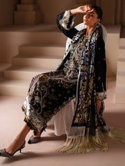 3-PC Unstitched Dyed Kotrai Embroidered Saqqara By Binilyas | 167 - B