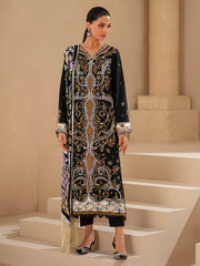 3-PC Unstitched Dyed Kotrai Embroidered Saqqara By Binilyas | 167 - B