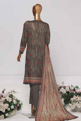 PPC-168 | 3PC Unstitched Suit Digital Printed Lawn Platinum By Hz Textiles