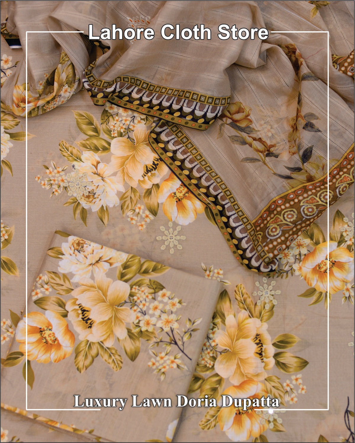 Doria Dupatta - Luxury Lawn