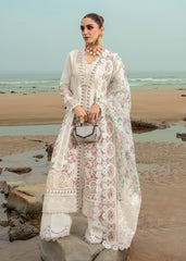 4B | Dove's Song - Cloud | 3PC Unstitched Lawn Crimson By Saira Shakira