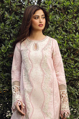 PS-09 FARVA | 3PC Unstitched Suit Embroidered Festive Lawn By Qalamkar