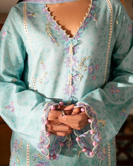 3-PC Unstitched Embroidered Lawn Aashiyana By Roheenaz | RNZ-03A
