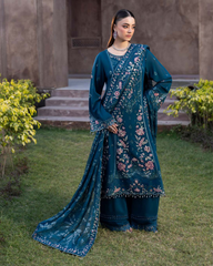 3-PC Unstitched Luxury Karandi Collection Kimora By Raeesa Premium | Naylo