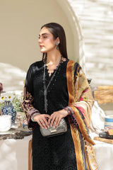 MD-807 | 4PC Unstitched Suit Embroidered Chikankari Lawn Mode By Johra