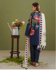 3-PC Unstitched Digital Prints Coco By Zara Shahjahan | Vera-3B