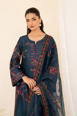 3-PC Unstitched Embroidered Jacquard Exclusive Formals by Iznik | UE-379