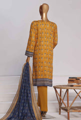 PPC-171 | 3PC Unstitched Suit Digital Printed Lawn Platinum By Hz Textiles