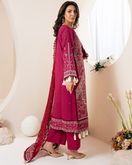 3-PC Unstitched Embroidered Swiss Voil By Johra | JS - 16