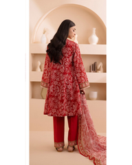 3-PC unstitched Printed Lawn By Zellbury | 0185