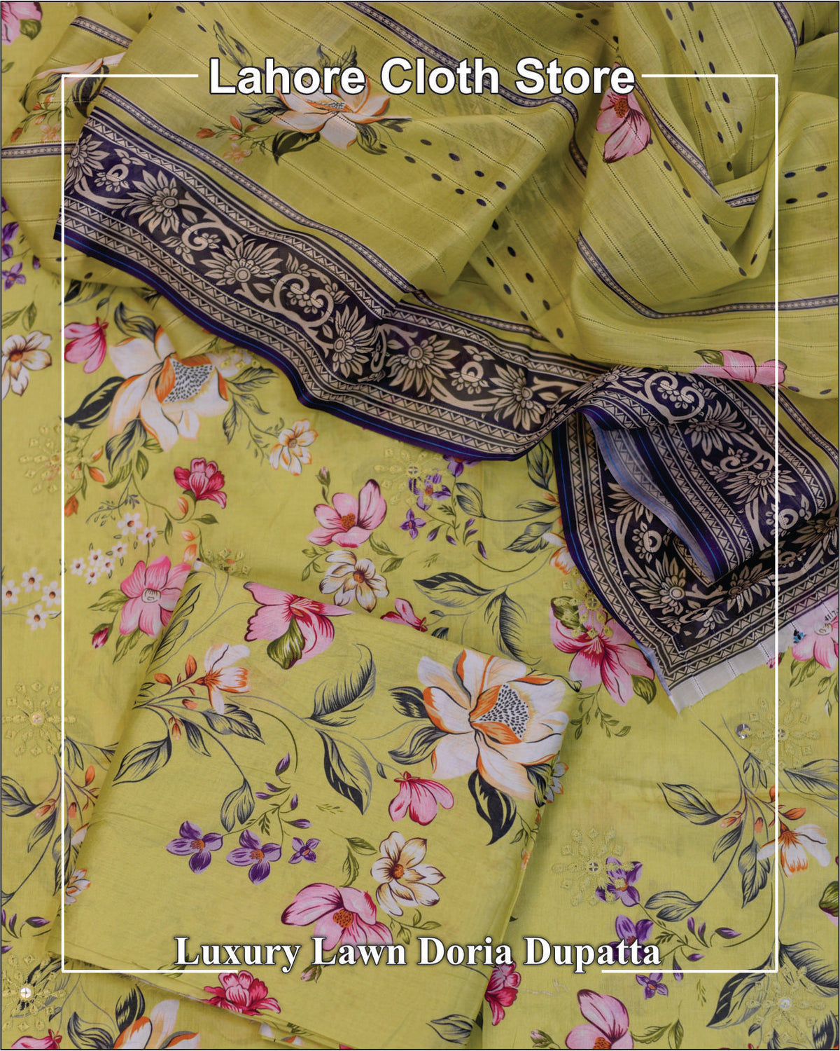 Doria Dupatta - Luxury Lawn