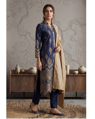 3-PC Unstitched Lawn Broshia Banarsi Mashaim By Tawakkal Fabrics | D-2806