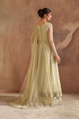 3-PC Unstitched Embroidered Net Chinon Chiffon By Iznik | CC-73