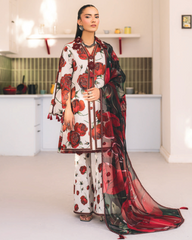 3-PC Unstitched Digital Printed Lawn Sheen Prints By Alizeh | AF-PL-6051-MISH