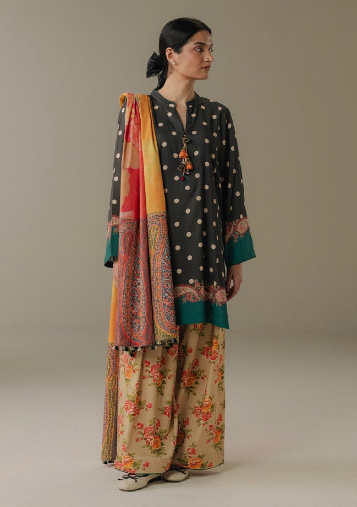 3-PC Unstitched Digital printed Linen Amber Days By Zara Shahjahan | 3A