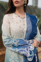 JK-07 ELZA | 3Pc Unstitched Qline Lawn Collection By Qalamkar