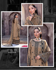 3-PC Unstitched Luxury Viscose Noor E Fajar Dehleez By Raeesa Premium | Nayba
