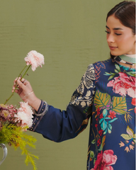 3-PC Unstitched Digital Prints Coco By Zara Shahjahan | Vera-3B