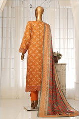 Stitched 3-PC Festive Embroidered Lawn Collection By SADABAHAR - D-06