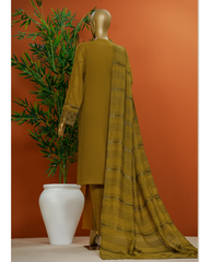 3-PC Unstitched Digital Print Embroidered Muse By Hztextiles | SSE - 101