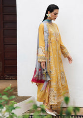 3-PC Unstitched Linen Embroidered Qline By Qalamkar | GLEAM