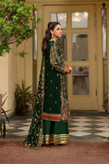 3-PC Unstitched Embroidered Suit Dehleez By Raeesa Premium | Dl 1038