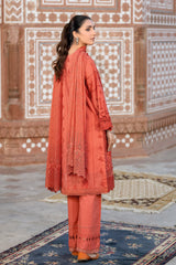 RZ - 159 | 3PC Unstitched Suit Chikankari Lawn Rozeria By Johra