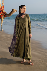 3-PC Unstitched Embroidered Lawn By Iznik | UE-375 Embroidered Lawn