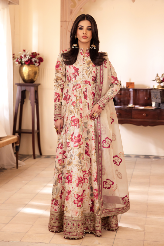 NKG-05 | 3PC Unstitched Embroidered Lawn Nani Ka Ghar By Iznik Fashion