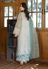 3-PC Unstitched DIgital Printed Chikankari Lawn By Elaf Premium | ERC-1A