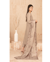 3-PC Unstitched Embroidered Grip Shawl Nisrine By Tawakkal Fabrics | D-4982