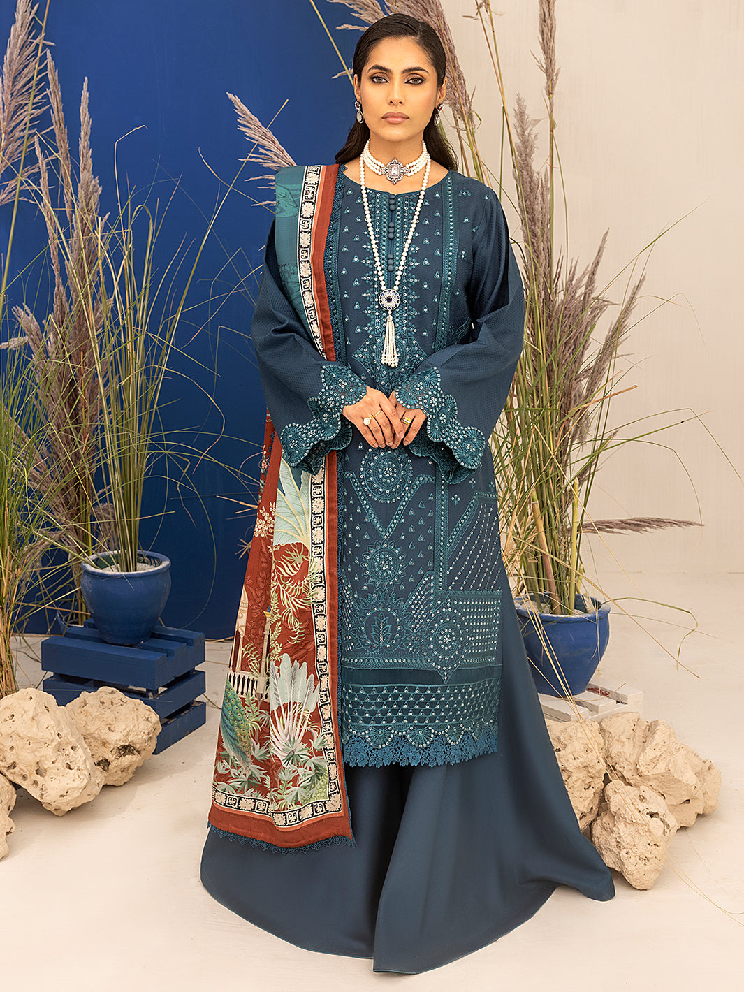 1932 - B | 3 PC - Unstitched Fasana Winter By Binilyas