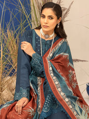 3-PC Unstitched Dobbi Embroidered Fasana By Binilyas| 1932 - B