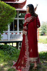 3-PC Unstitched Embroidered Lawn Amani By Raeesa Premium | AM-004
