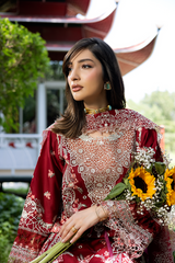 3-PC Unstitched Embroidered Lawn Amani By Raeesa Premium | AM-004