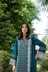 3-PC Unstitched Embroidered Lawn Amani By Raeesa Premium | AM-006