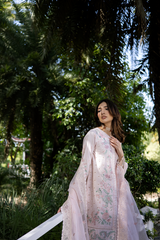 3-PC Unstitched Embroidered Lawn Amani By Raeesa Premium | AM-001