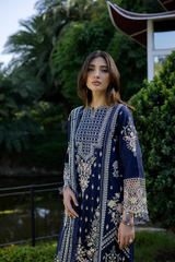 3-PC Unstitched Embroidered Lawn Amani By Raeesa Premium | AM-002
